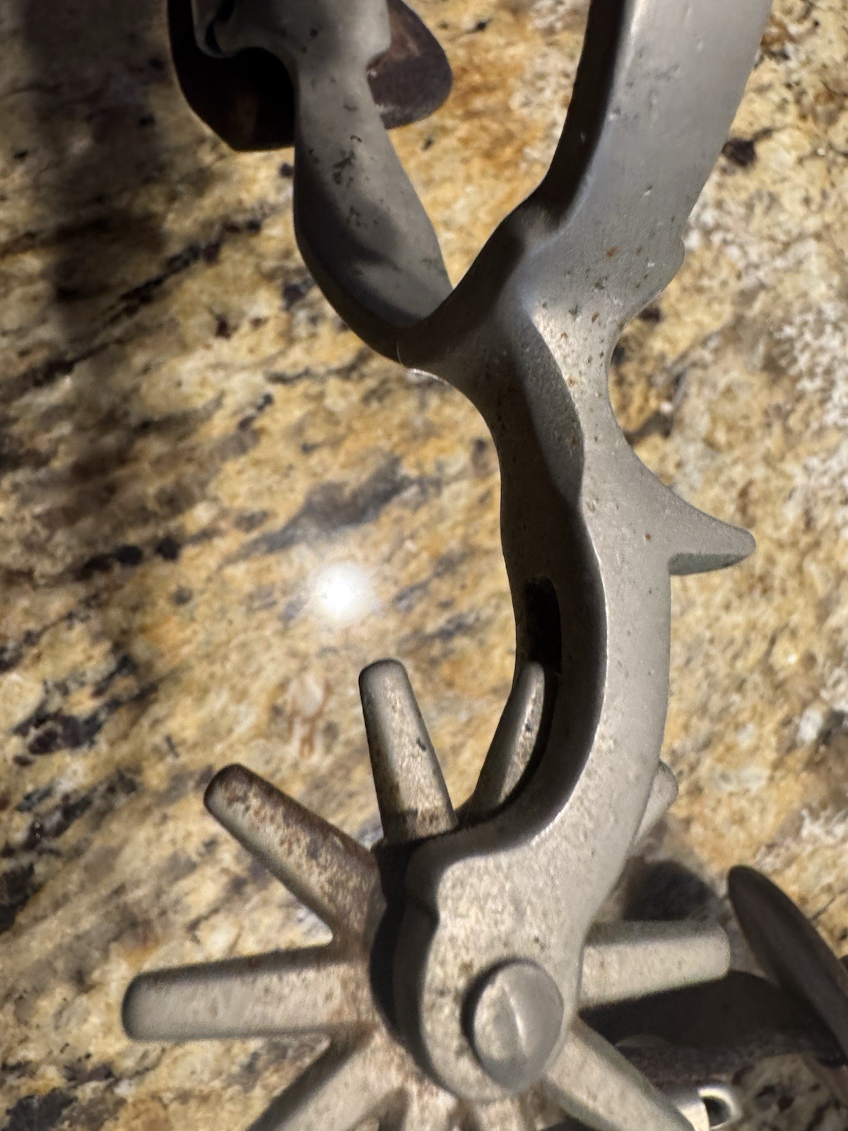 Vintage Western Cowboy Cowgirl Spurs Leather Strap As Found