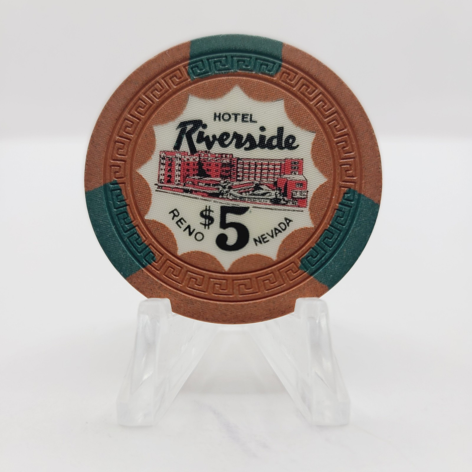 Riverside Hotel Casino Reno  Nevada 1956 $5 Chip N5480