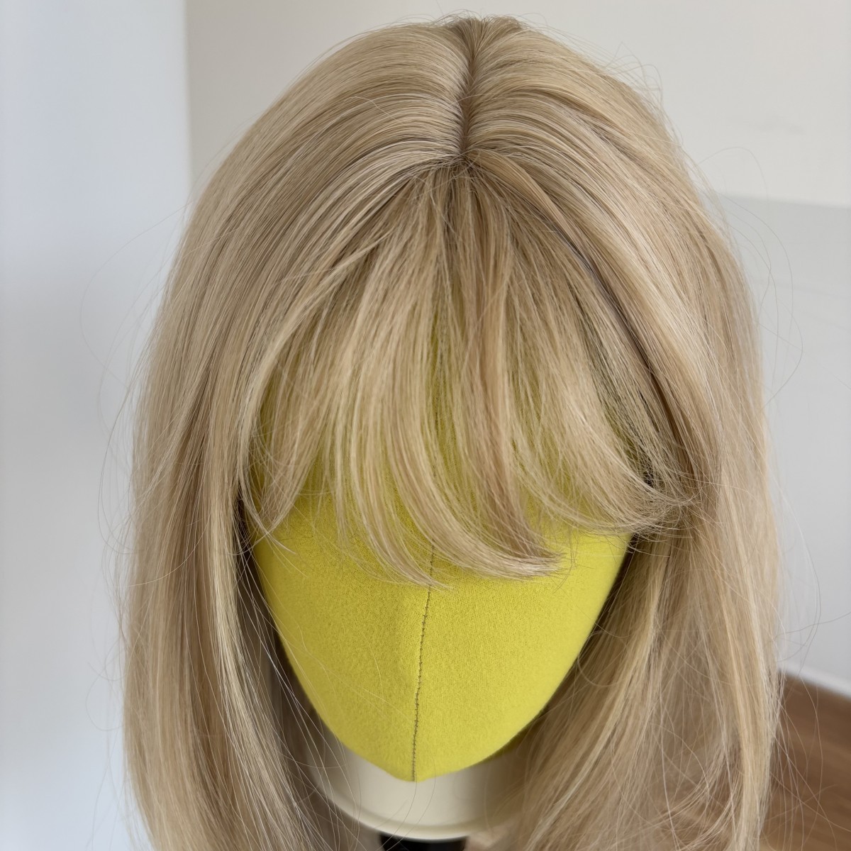 Cosplay Wig With Bangs Bob Straight Gradient blonde Layered Heat Resistant Hair