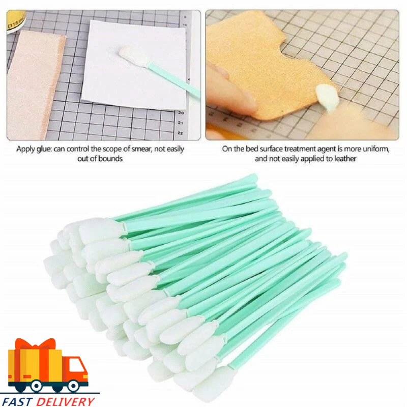 200Pcs Foam Tip Cleaning Swabs Sticks For Solvent Format Printers Sponge Stick