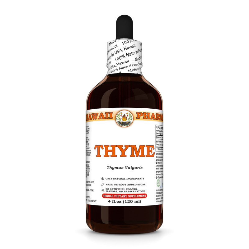 Thyme (Thymus Vulgaris) Dried Leaf Liquid Extract | Alcohol & Alcohol-Free