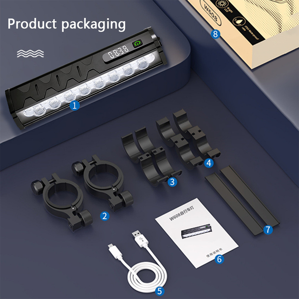 4800 Lumen Bike Lights,USB-C Rechargeable Bicycle Light, Super Bright Bike Light