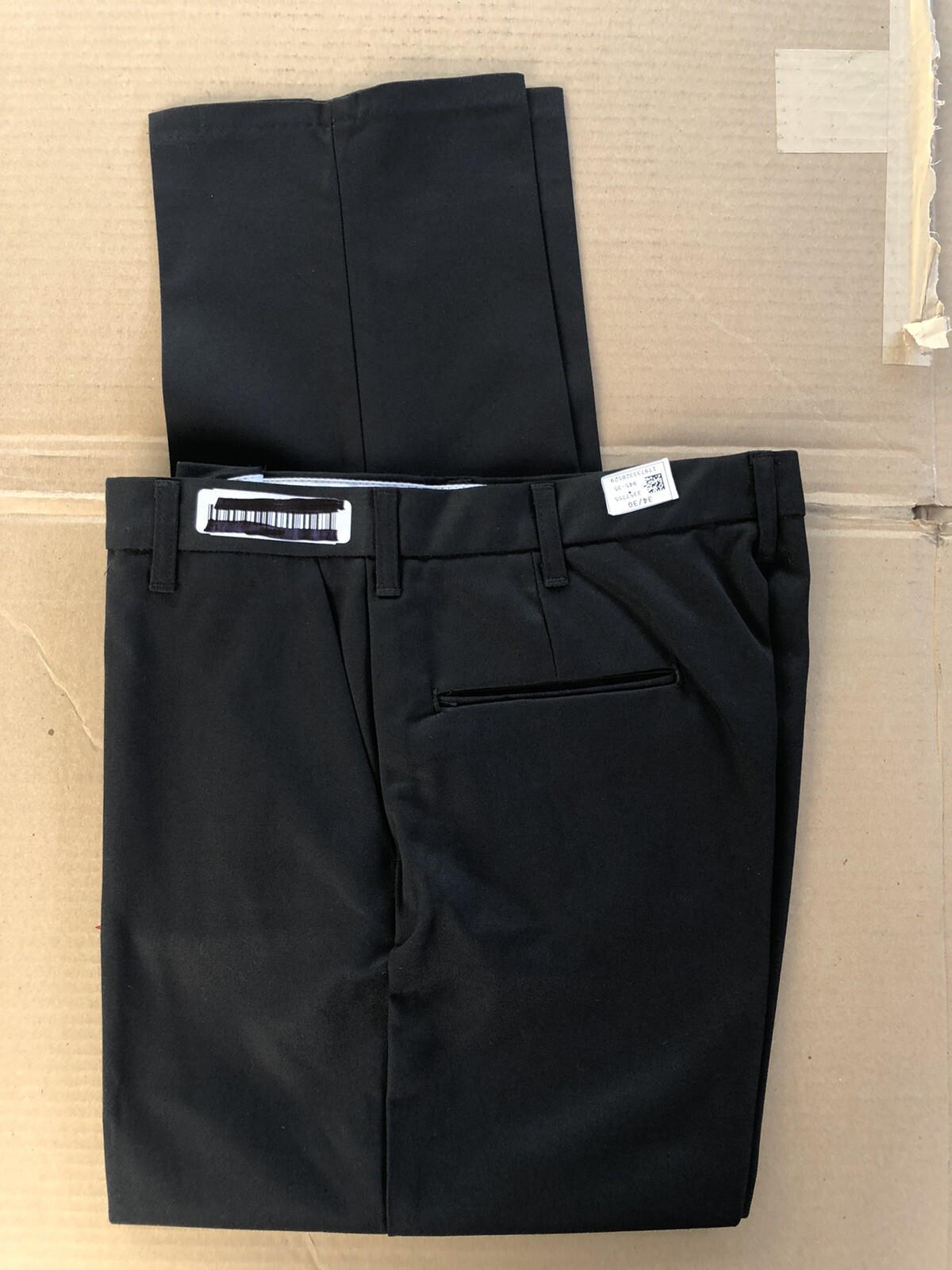 Lot of 3 Cintas Comfort Flex Black Work Pant Size 32x30 #945-35 Very Comfortable