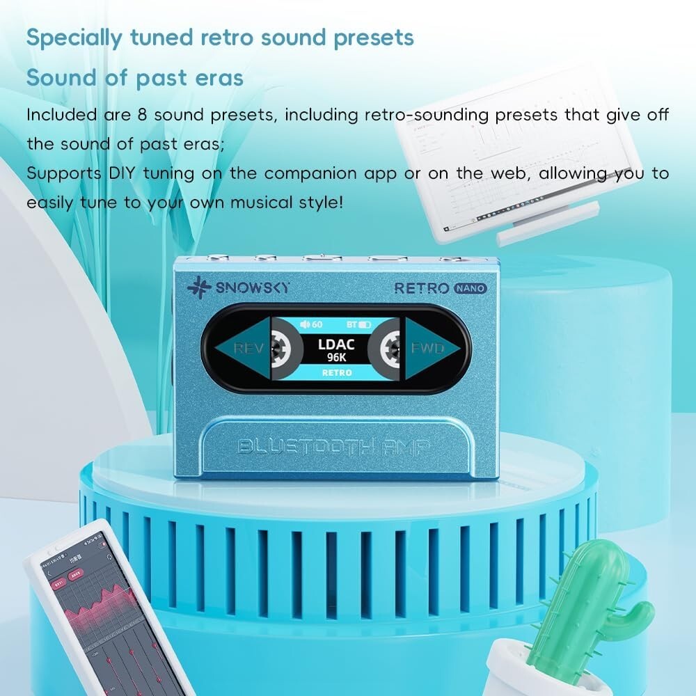 FiiO/Snowsky Retro Nano Bluetooth USB DAC AMP w/3.5mm & 4.4mm Output (White)