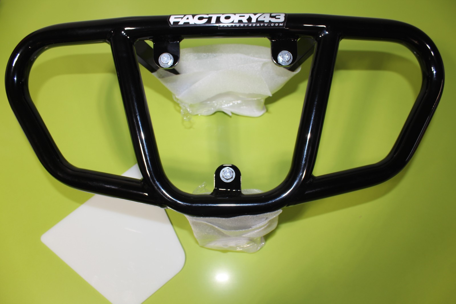 Factory 43 Yamaha YFZ450R Front MX Bumper BW2-F845N-30-00 Silver Logo Sticker