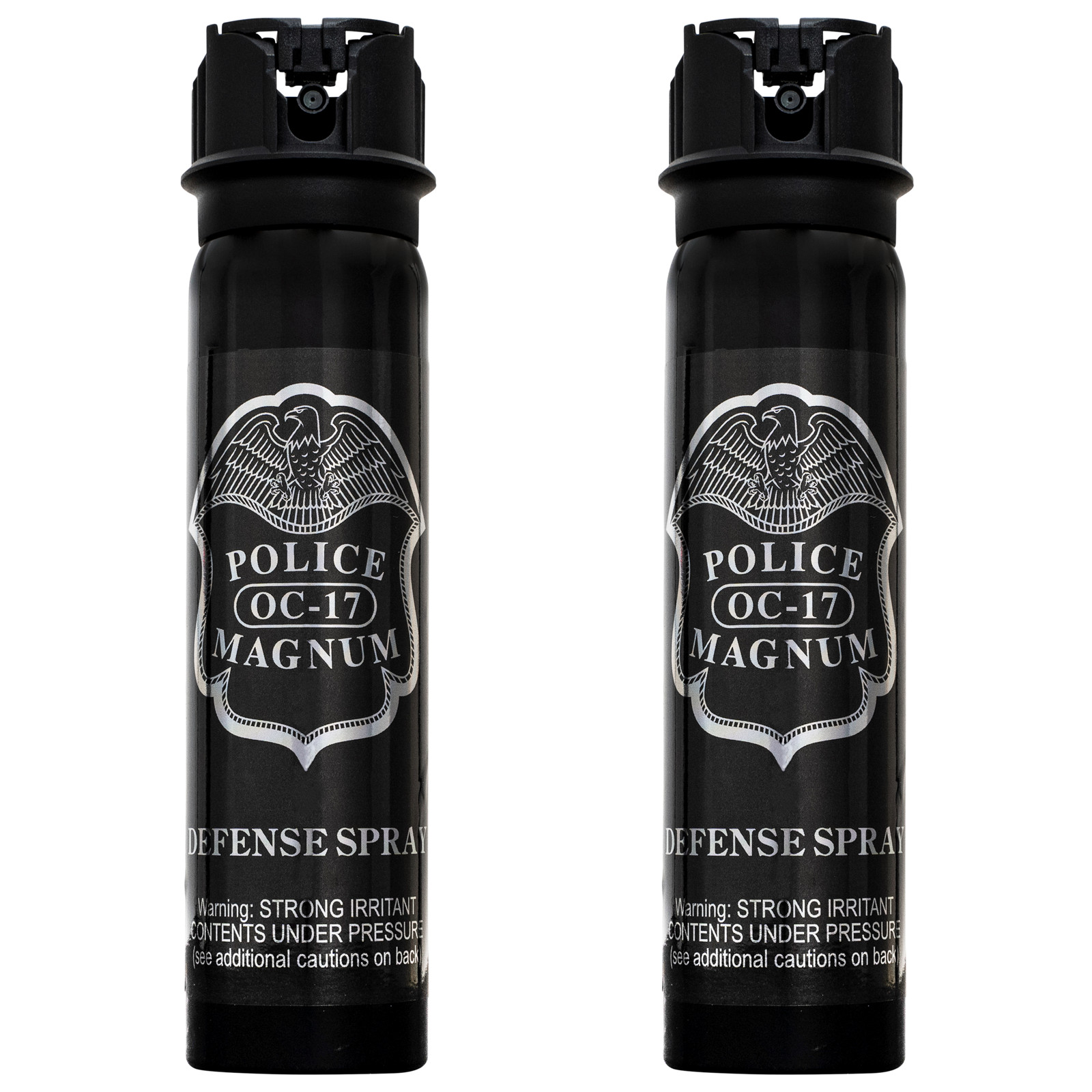 2 PACK Police Magnum pepper spray 5oz Flip Top Stream Self Defense Security
