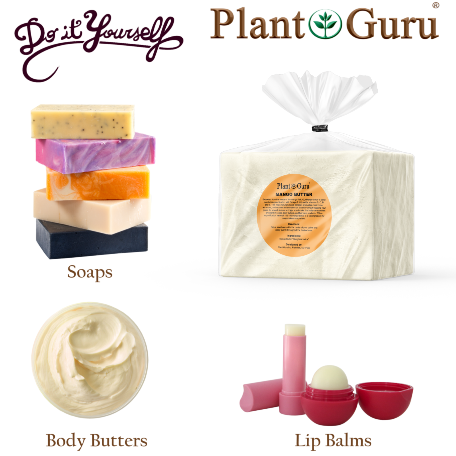 Raw Mango Butter 100% Pure Organic Natural Unrefined For Skin Body Hair Bulk