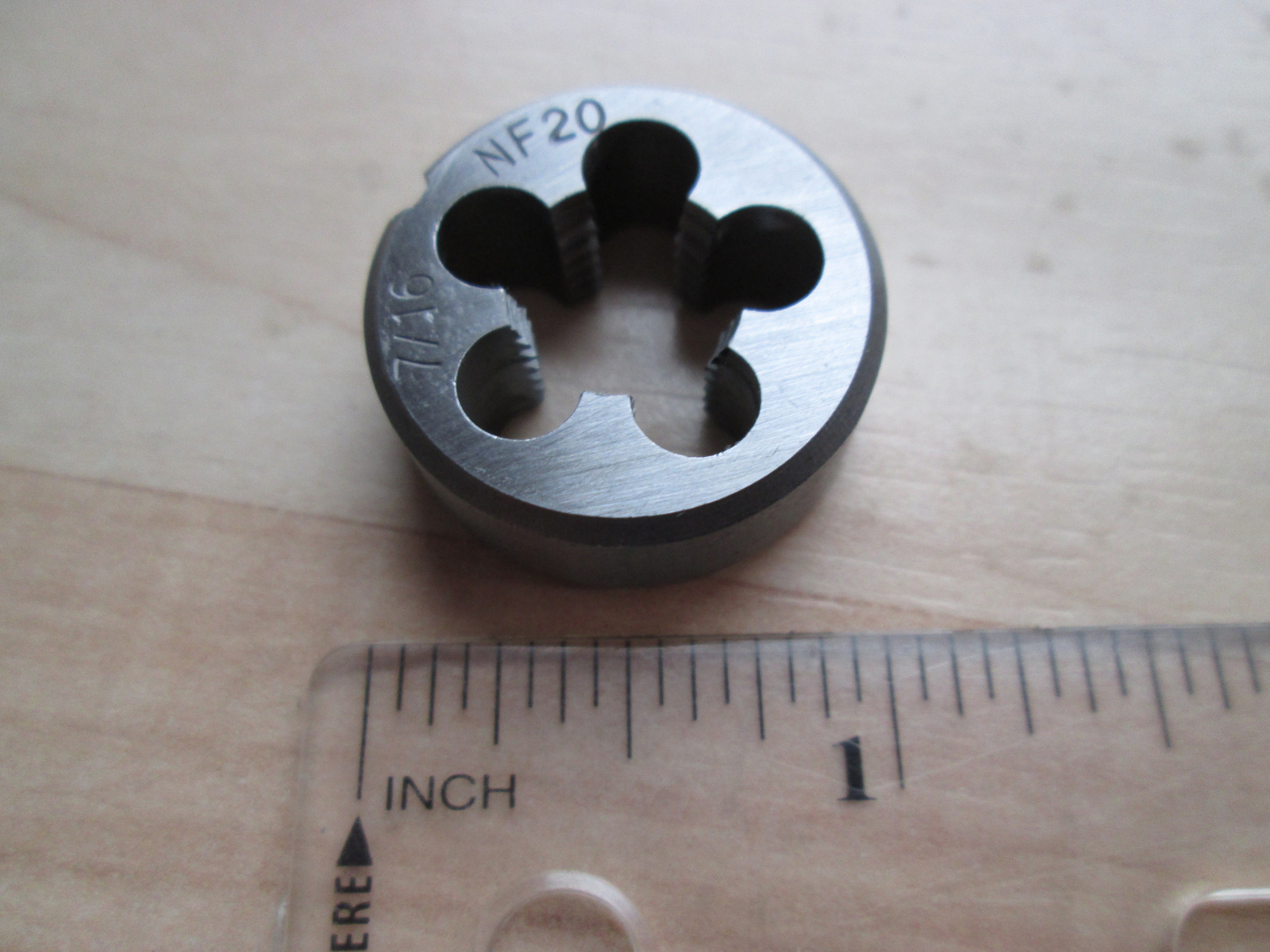 NEW 7/16" 7/16"-20 7/16"-NF20 SAE Die HSS Steel Die, Hand Threading #T16EP