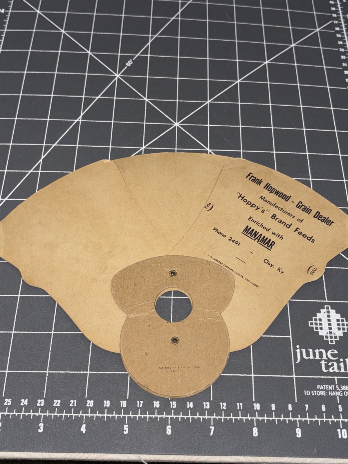 Vintage Lot Of 3 Advertising Cardboard Handheld Fans