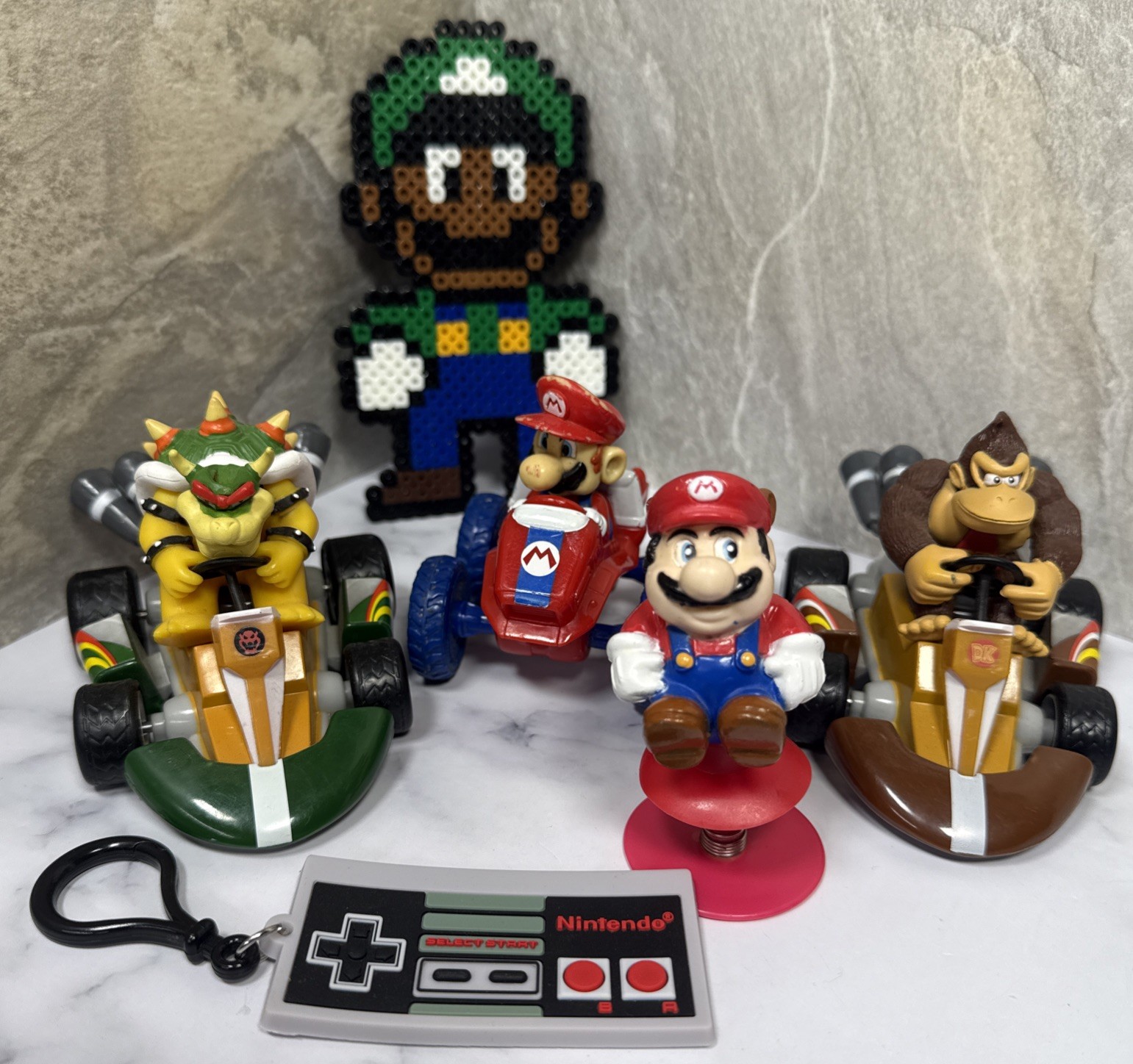 Lot Of 6 - Vintage Super Mario Bros. Mariokart Toys Licensed And Unlicensed