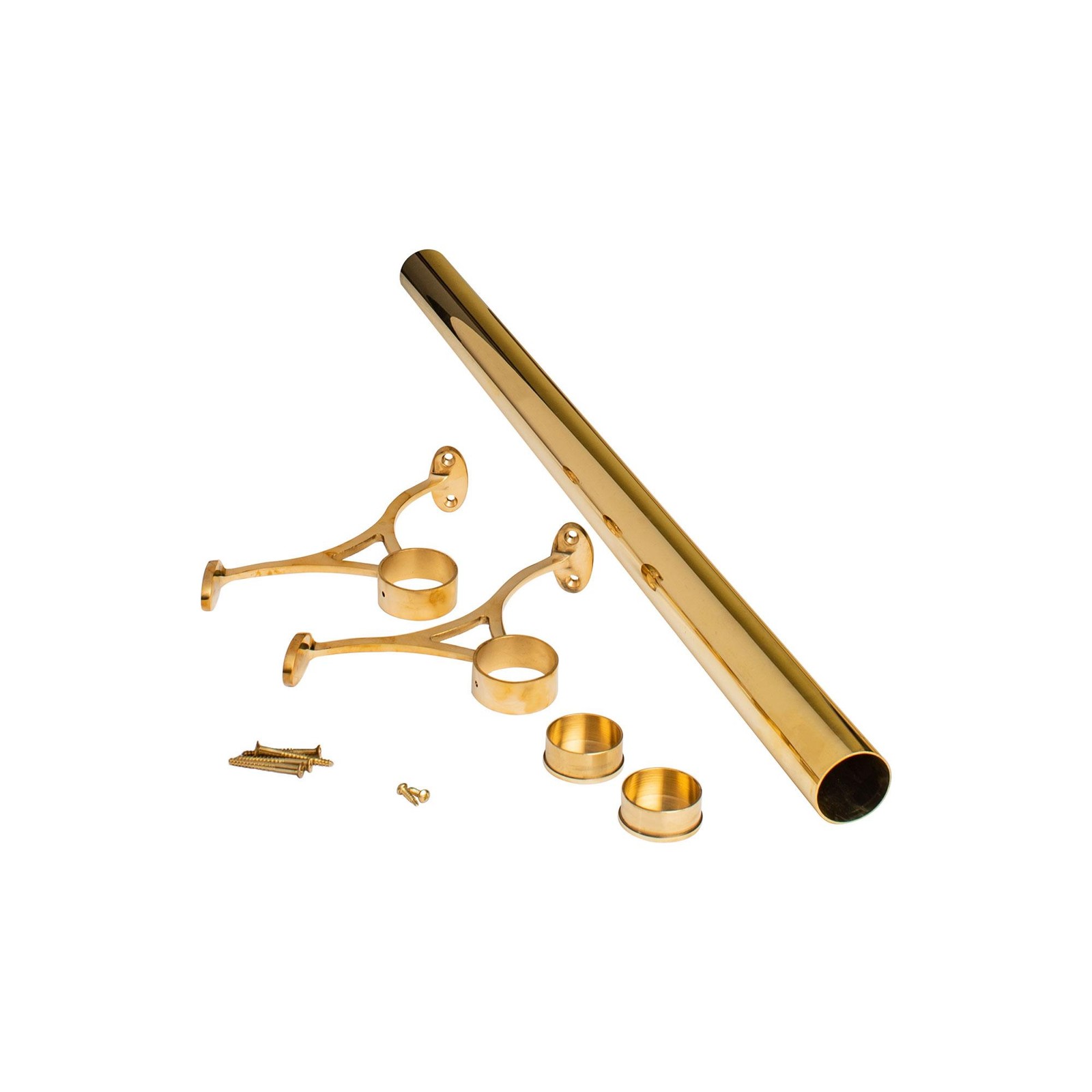 1.5" Diameter Steel Kitchen Island and Bar Foot Rail Kit - Finish & Size Options