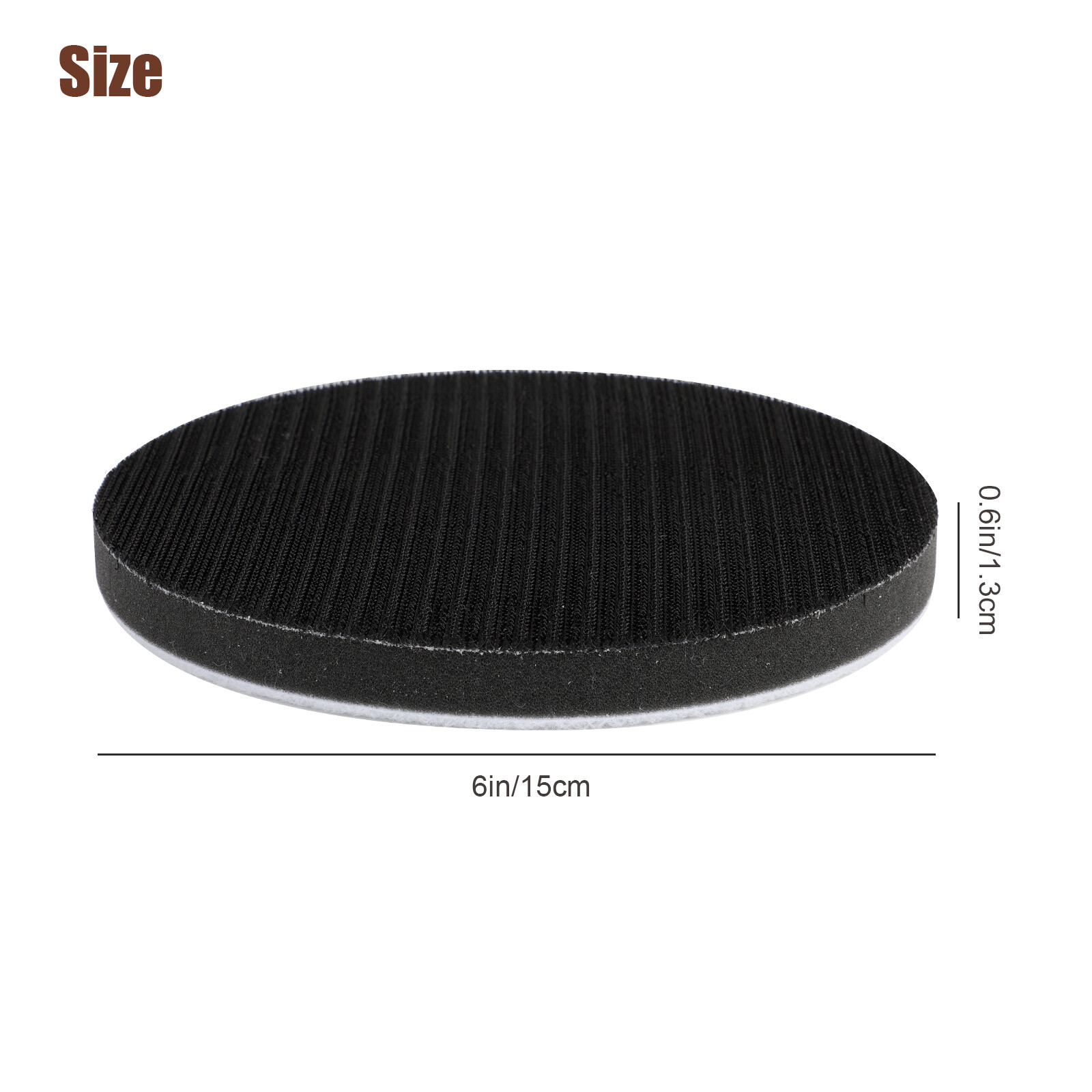 2x 6inch Hook Loop Foam Cushion Interface Sanding Disc Sander Buffer Backing Pad
