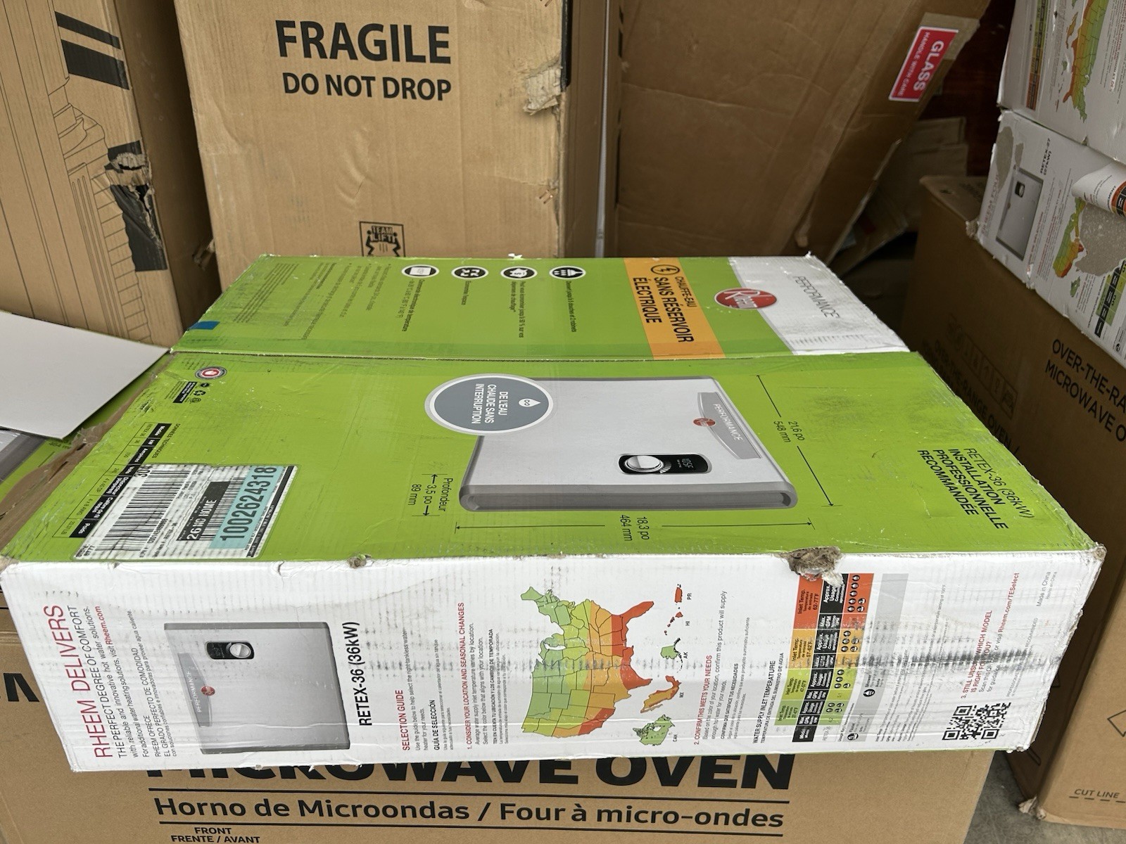 Rheem Performance 36kw Tankless Electric Water Heater RETEX-36