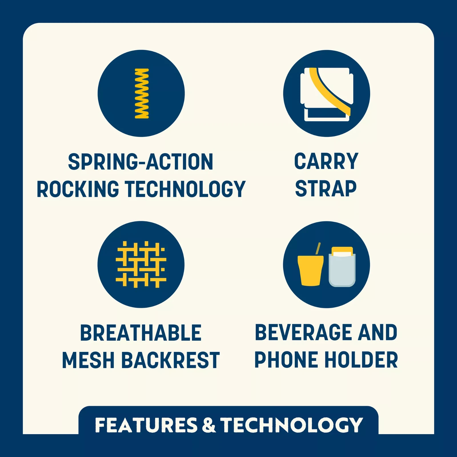 GCI Outdoor Comfort Pro Rocker Chair Color: Black