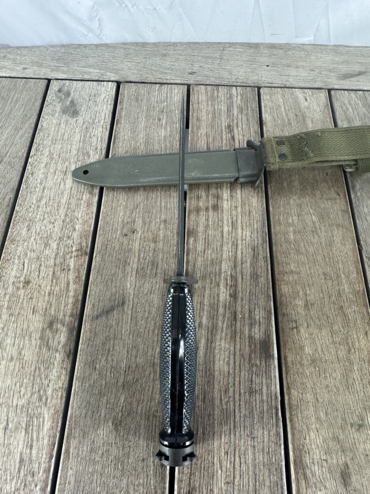 Vietnam Era M-7 COLT BAYONET AND SCABBARD MADE BY Colt Excellent ! 1963