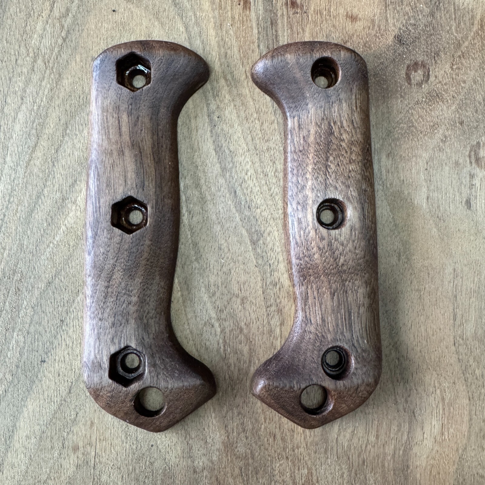 Walnut Scales for Ka-Bar Becker bk-2 bk-7 bk-9 etc / custom scales / made in USA