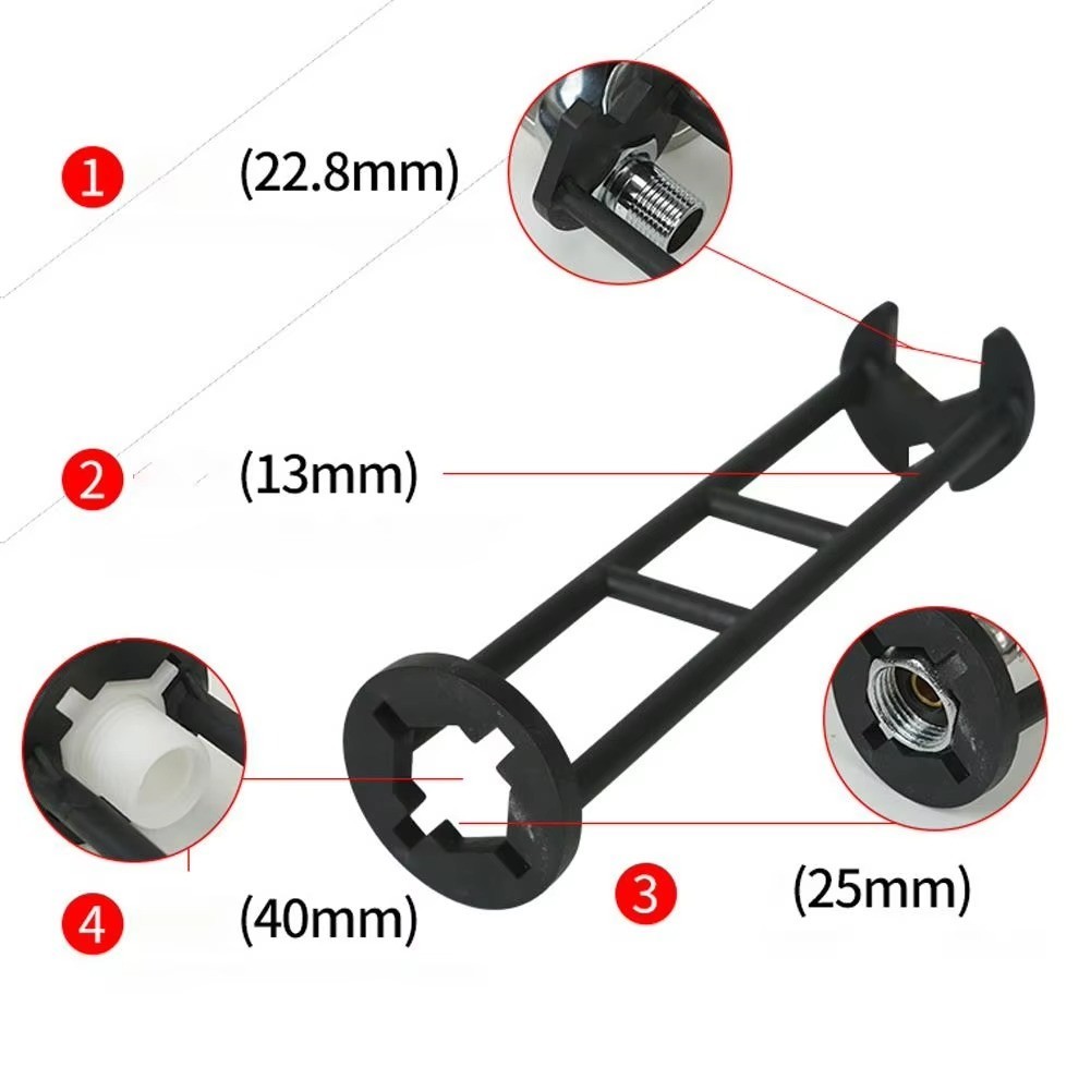 Multifunction Sink Wrench Set Basin Faucet Installer Plumbing Tool Kit