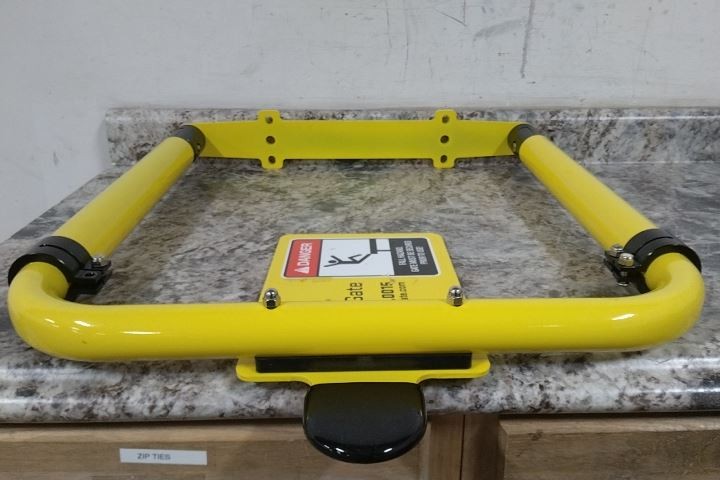 Erectastep 11792-R2 36 In Max Opening 22 In H Yellow Self Closing Safety Gate