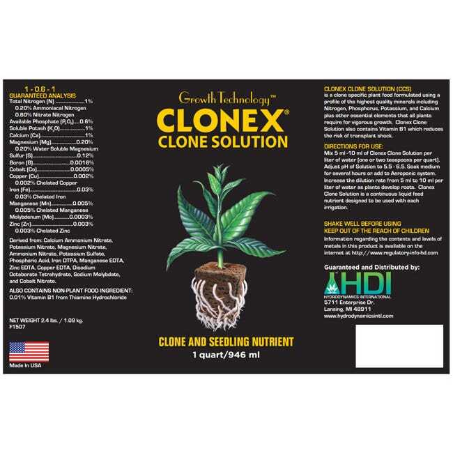 Clonex Clone Solution Quart - FREE SHIPPING