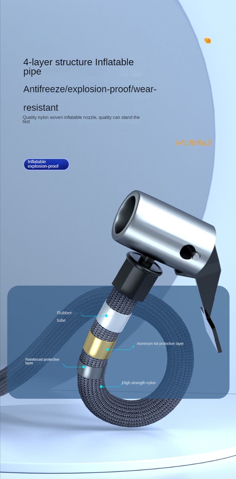 Tire Inflator Car Air Pump Compressor Electric Portable Auto 12V Volt 150 PSI