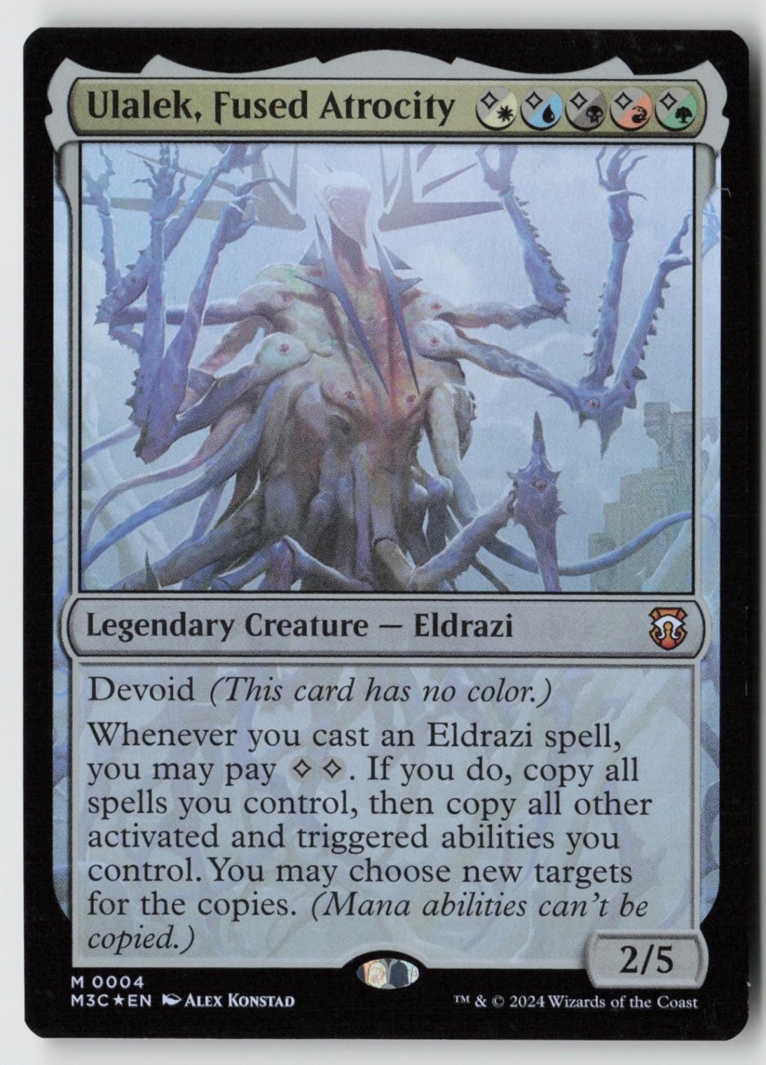 Ulalek, Fused Atrocity FOIL 4 Commander: Modern Horizons 3 NM