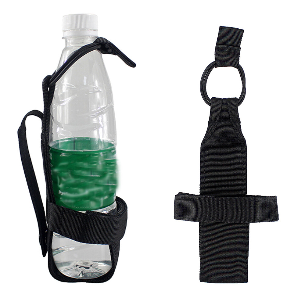 Outdoor Tactical Belt Kettle Holder Pouch Molle Adjust EDC Water Bottle Carrier