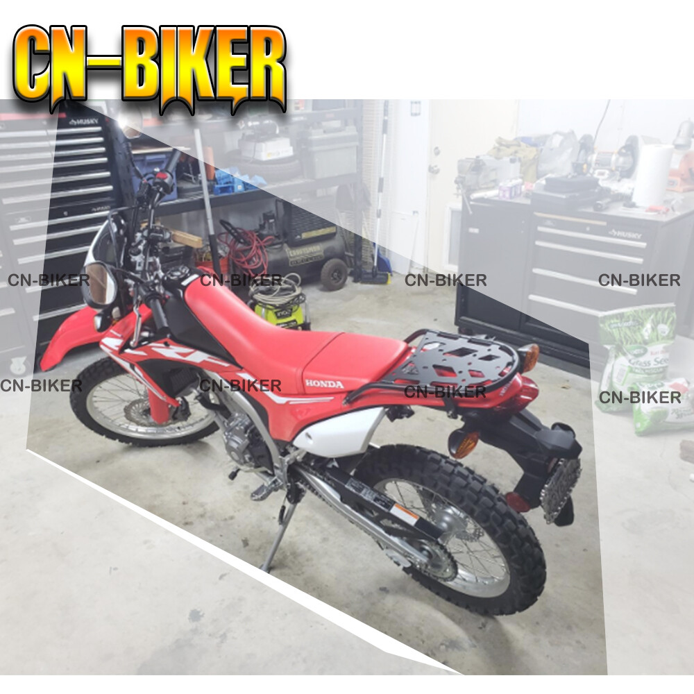 For 12-24 Honda CRF250L Enduro Black Steel Rear Tail Luggage Cargo Rack Utility