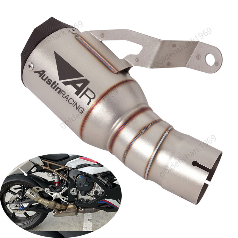 For BMW S1000RR 2019-2025 S1000R 2021-2025 Exhaust Muffler Pipe Slip On 60mm Tip