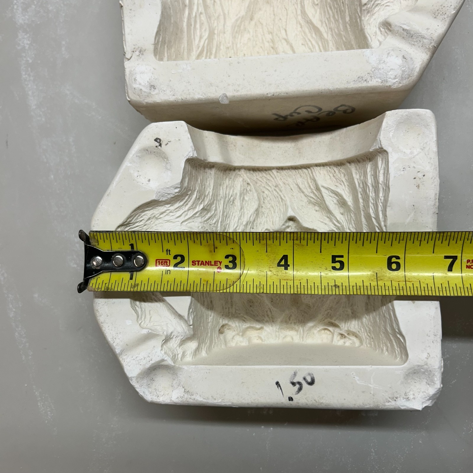 Vintage Unbranded Ceramic Slip Casting Mold Bear Cup #417