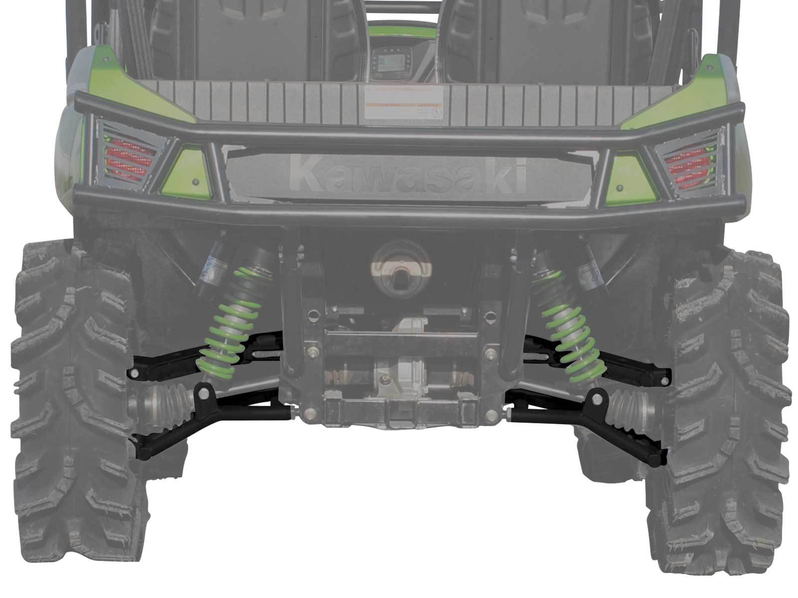 SuperATV 1.5" Offset Rear A-Arms for Kawasaki Teryx / 4 / 800 - Black