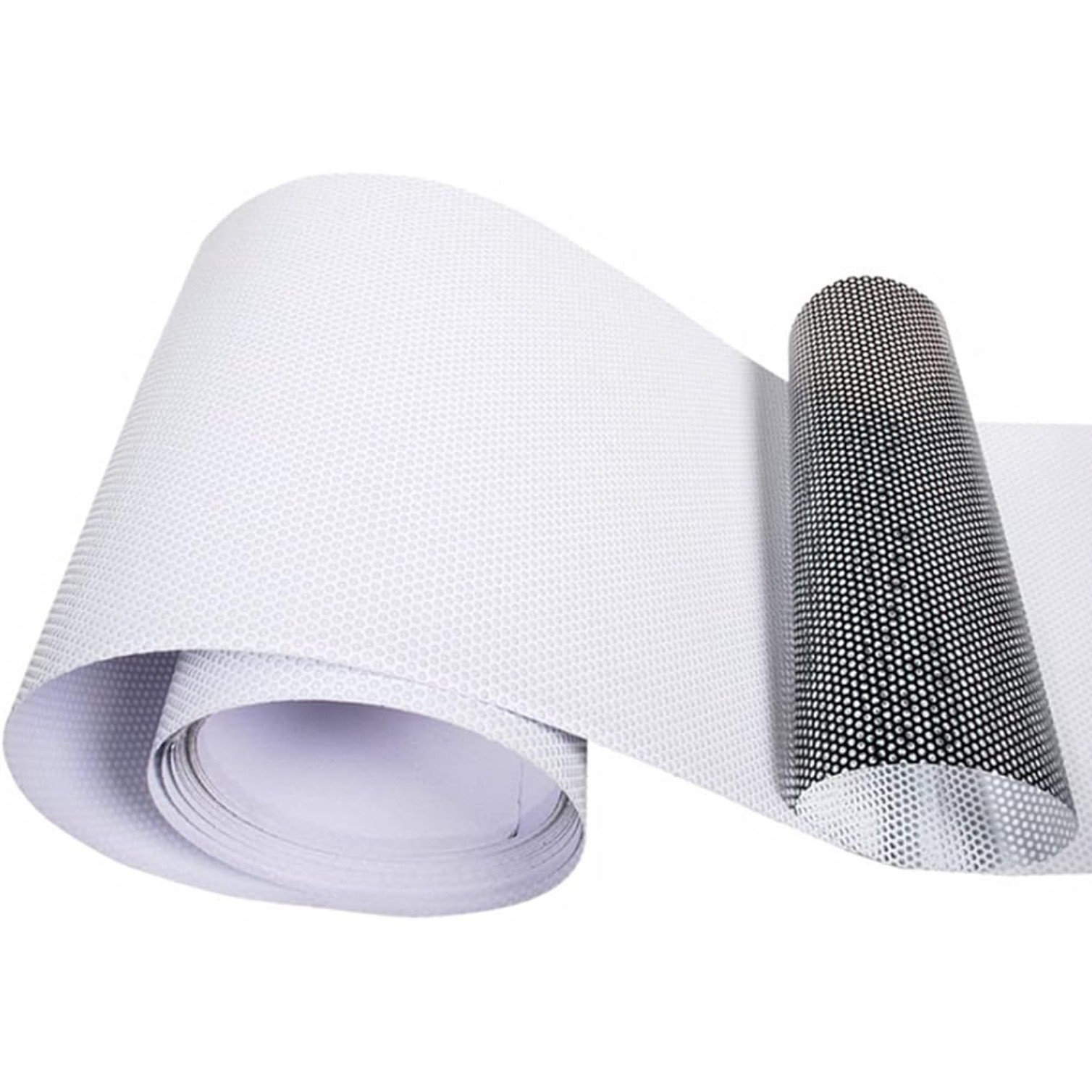 24x78 In 2 Sides OneWay Perforated Black Vinyl Privacy Adhesive Glass Wrap Roll