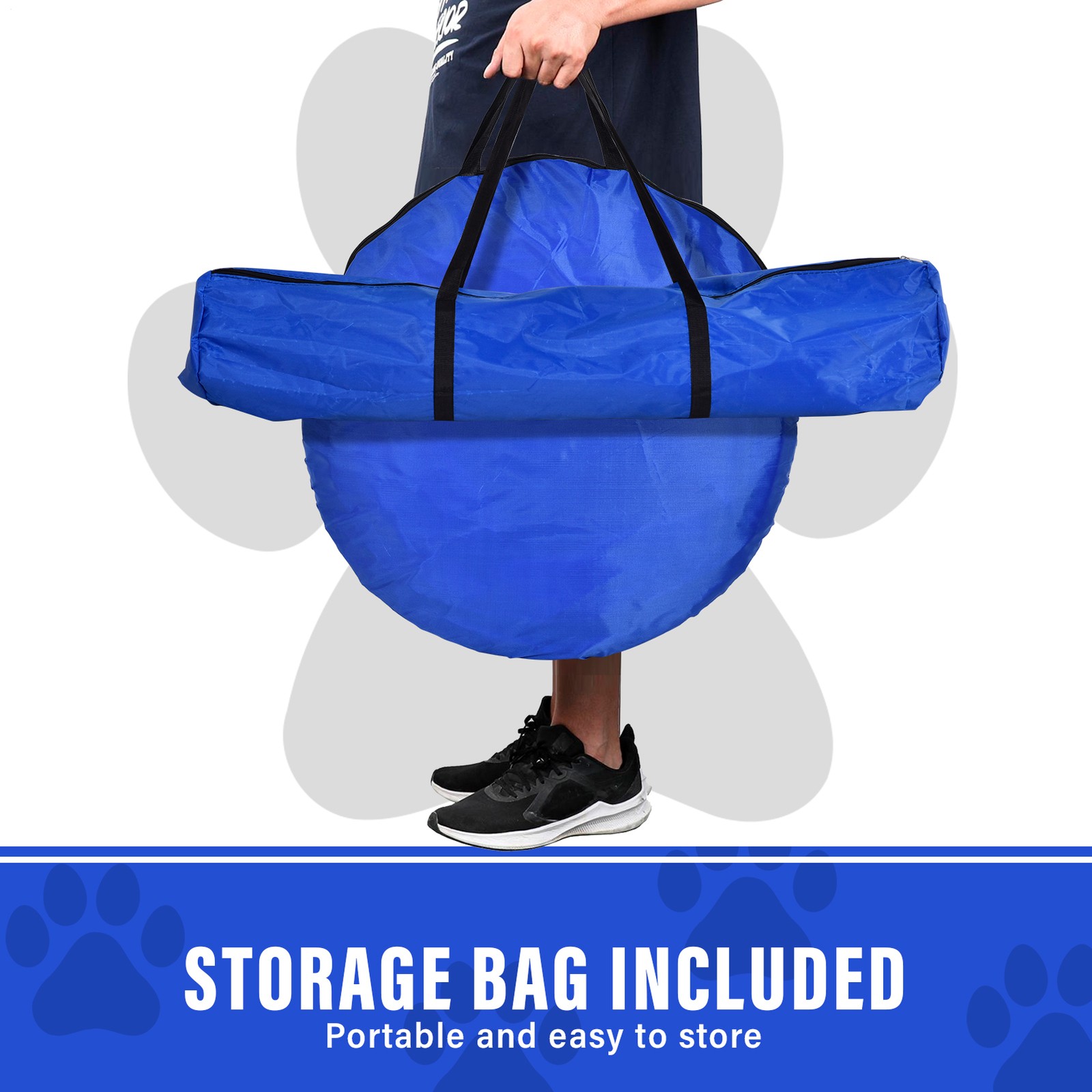 Outdoor 5 PCs Dog Pet Agility Training Equipment Backyard Starter Course Set--