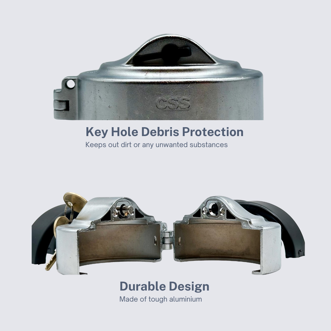 CapLok - Kenworth - International - Mack - Volvo Locking Fuel Cap Cover