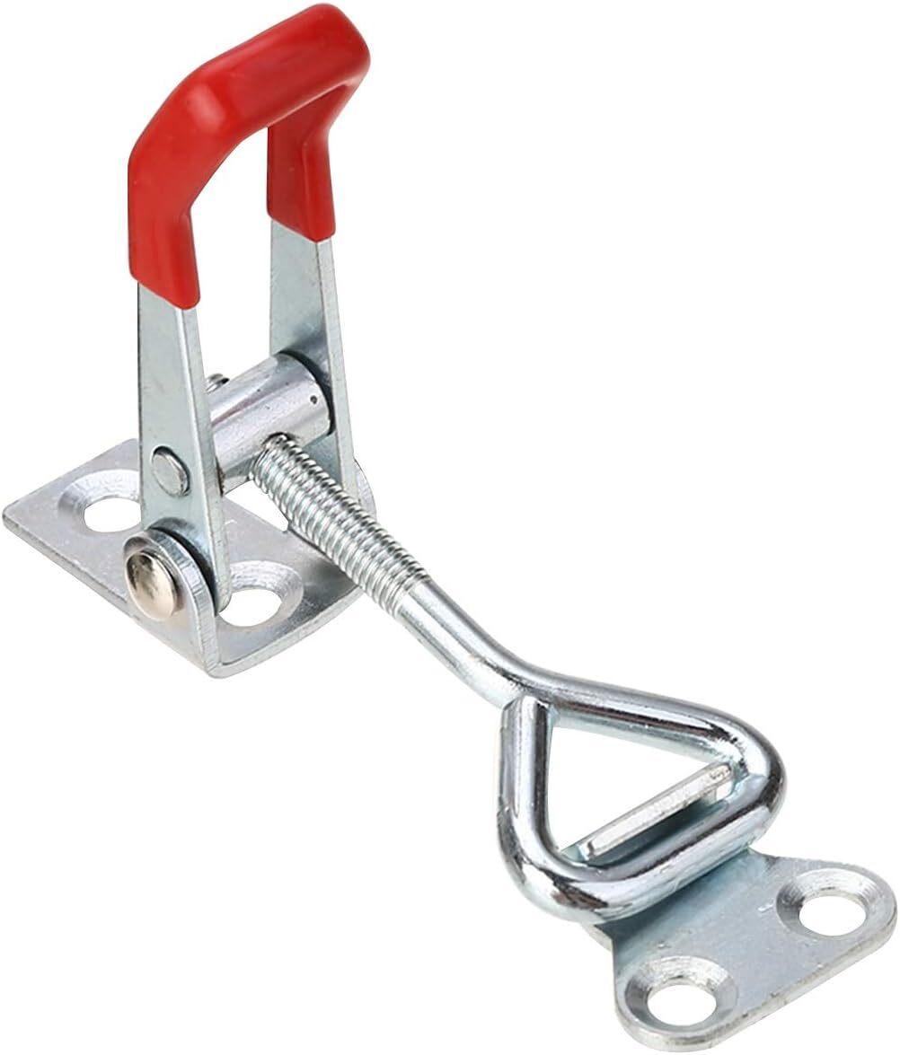 6 X Heavy Duty Steel Toggle Latch Catches Adjustable Lock Clamp For Boxes Case