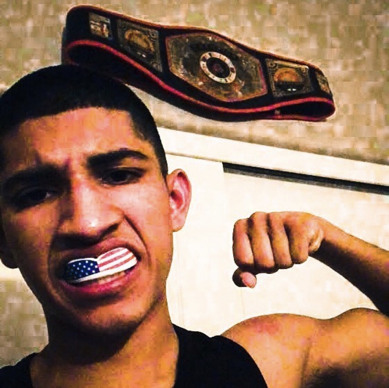 Oral Mart America Flag Youth Football Mouth Guard for Kids USA Flag Mouthpiece