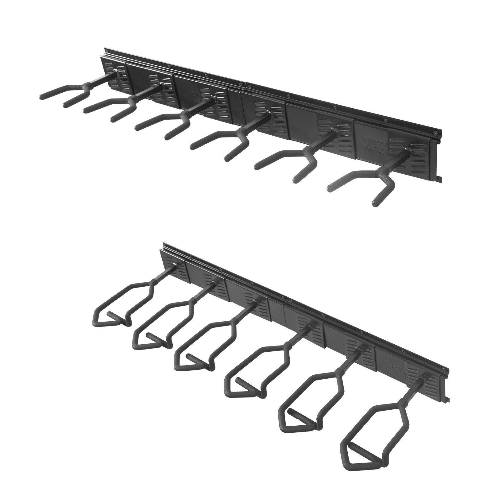 VEVOE Gun Rack 6-Slot Indoor Metal Gun Rack Wall Mount Vertical Rifle Rack
