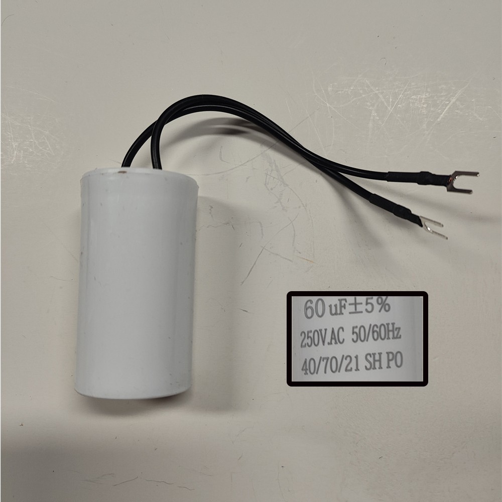 60UF 250VAC Wire Motor Run Capacitor 250V CBB60 60UF Round White 50/60HZ Cap US