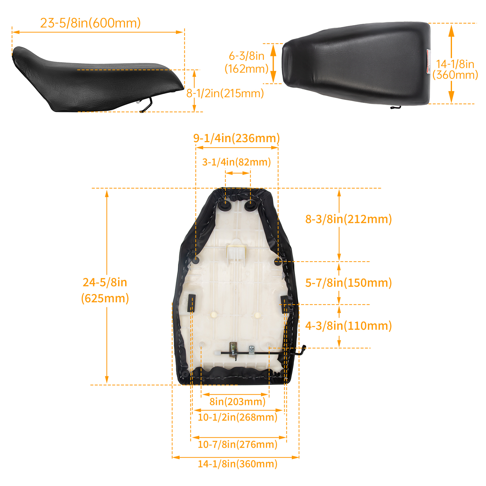 For Honda TRX 300 TRX300 FW Fourtrax 2X4 4X4 Complete Seat 1988 1989 1990-2000