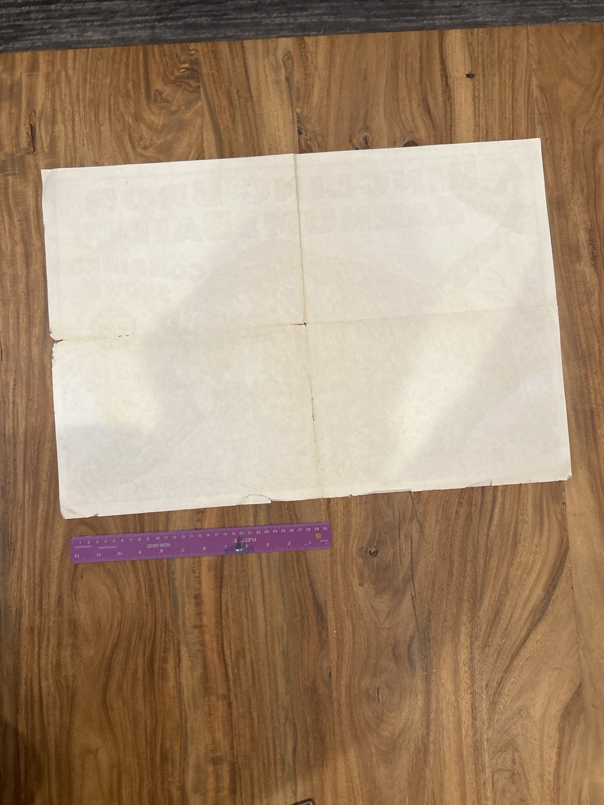 Vintage Ringling Bros Barnum Bailey Tiger Poster Authorized Issue 24x17