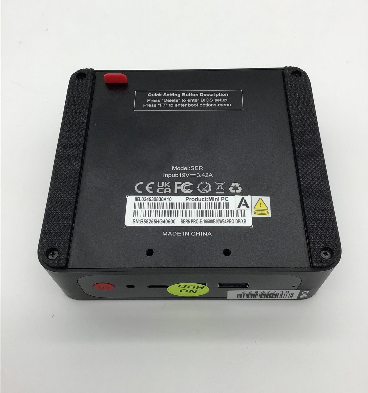 BeeLink SER5 PRO-E AMD Ryzen 7-5825U, 2.00GHz, 16GB, No Adapter