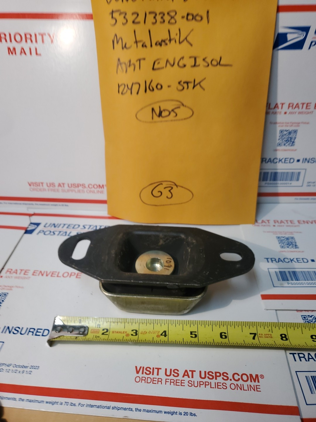 VOLVO PENTA TMD 22 ENGINE ISOLATER/ MOUNT #858161/846765 5321338-001 NEW, G2