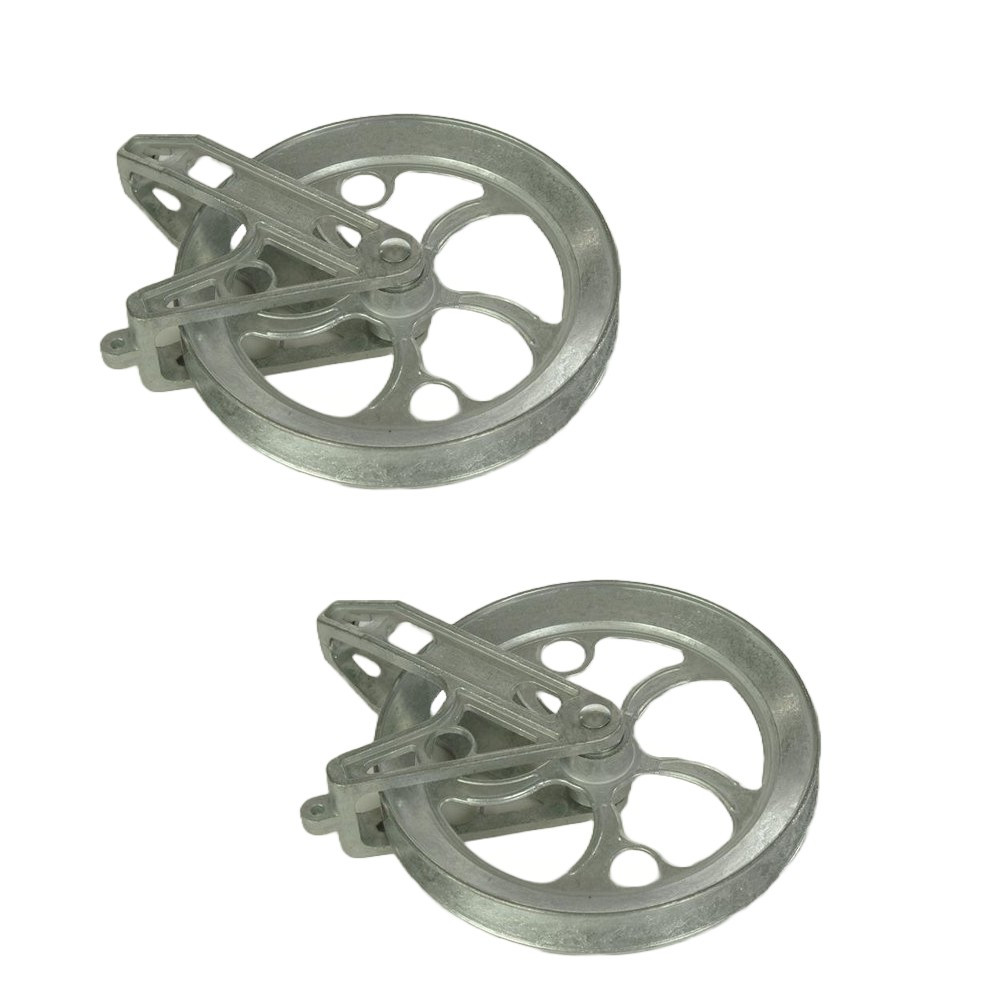 Ben-Mor Inc Laundry Clothesline Pulley Wheel Rustproof Zinc 6 1/2" Pack of 2