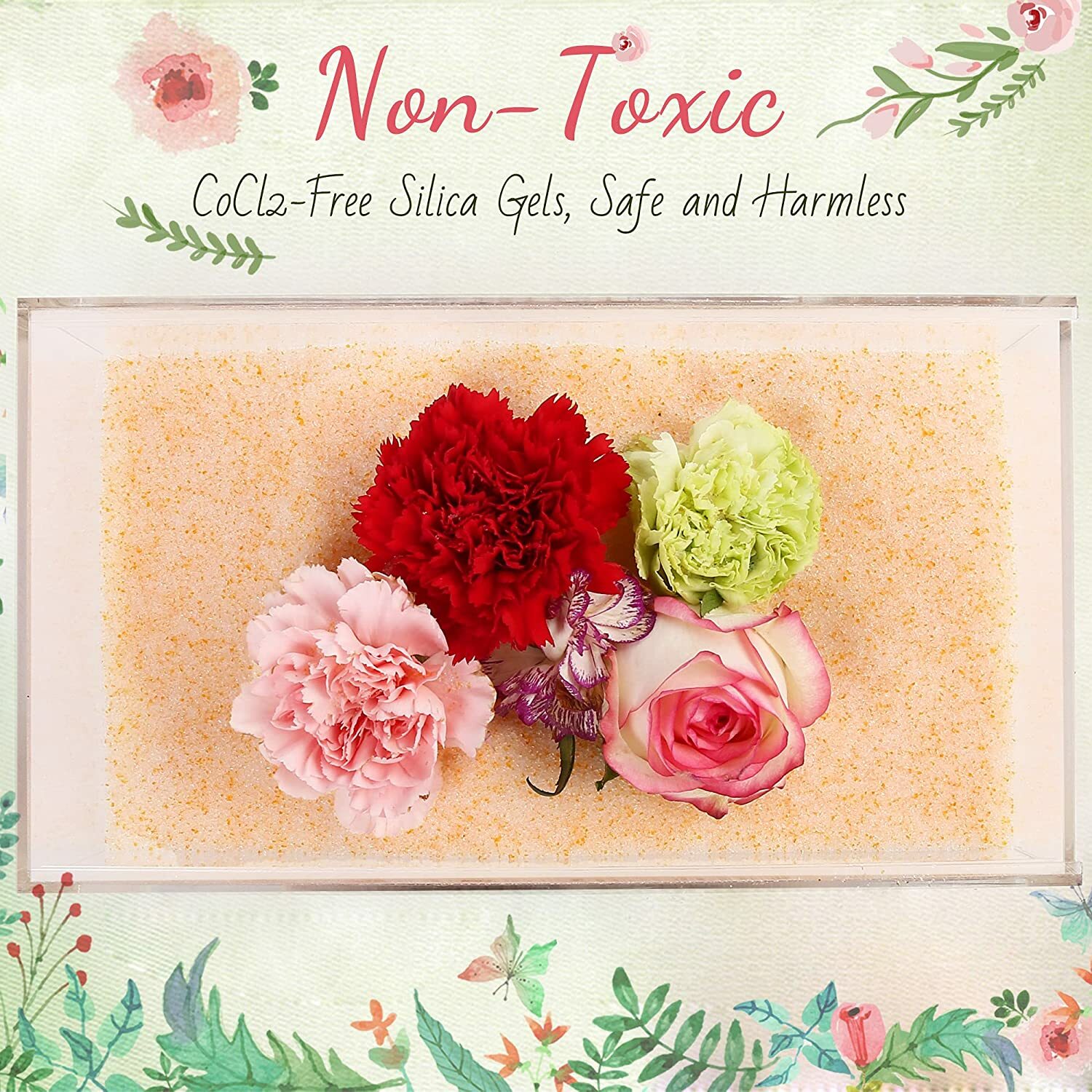 Silica Gel Flower Drying Crystals Color Indicating Wedding Bouquet Preservation