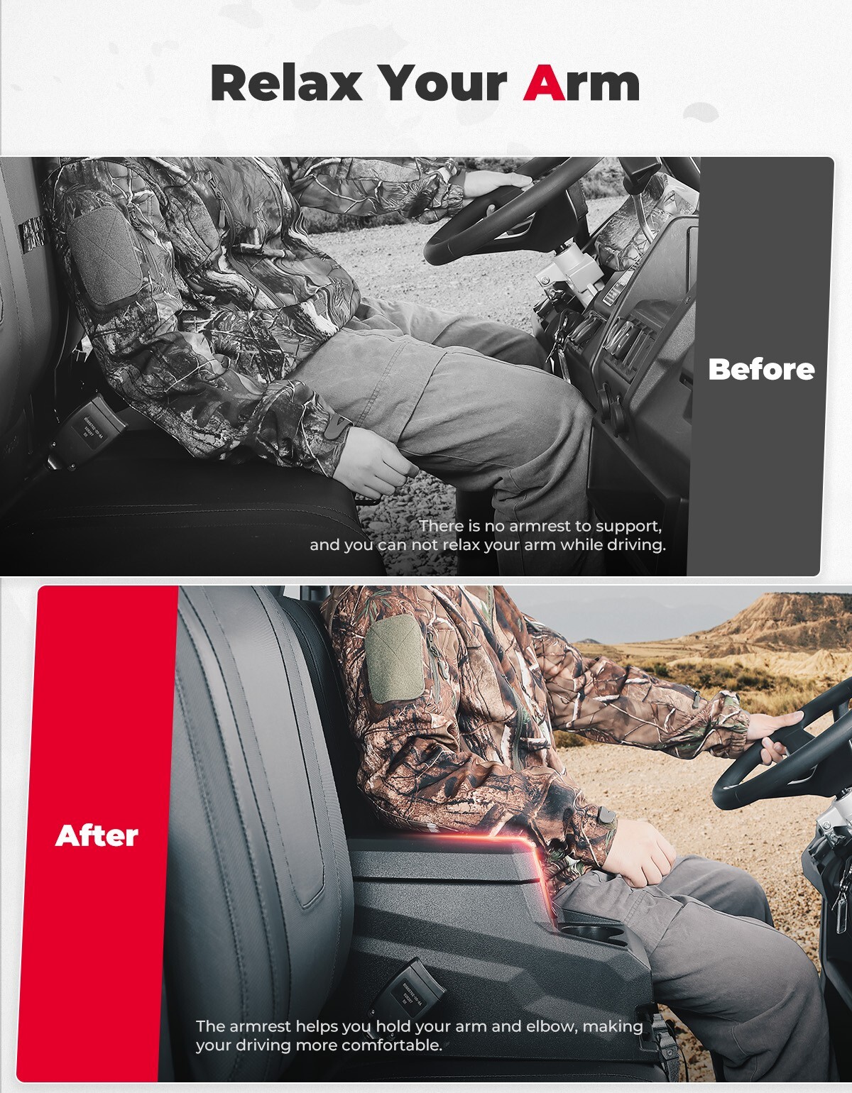 Bench Seat Center Console Armrest Box For CFMOTO Uforce 1000/1000 XL 2019-2024