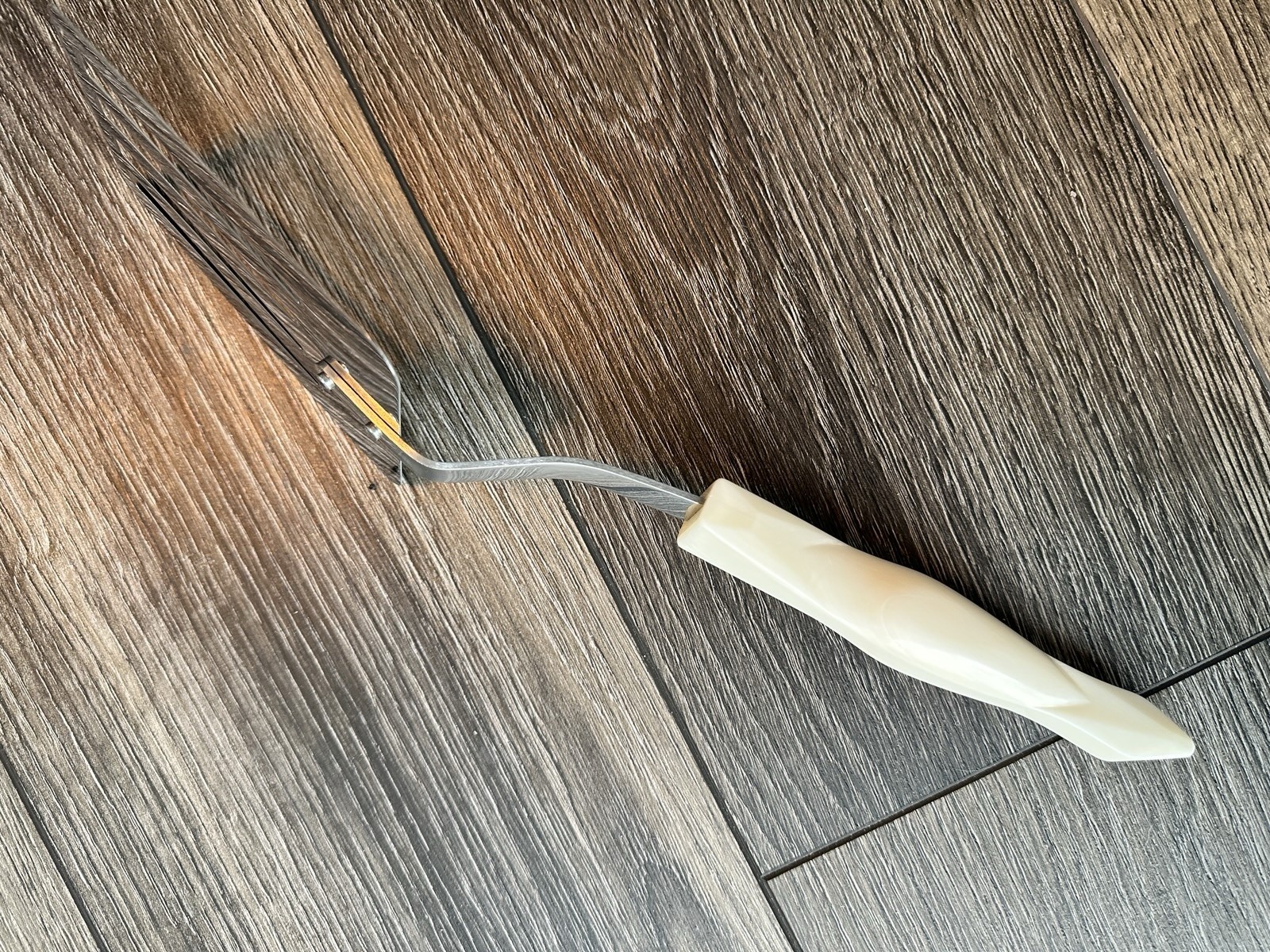 CUTCO Spatula Slotted Turner Flipper Pearl White Handle 12 inch Vintage 17 JI