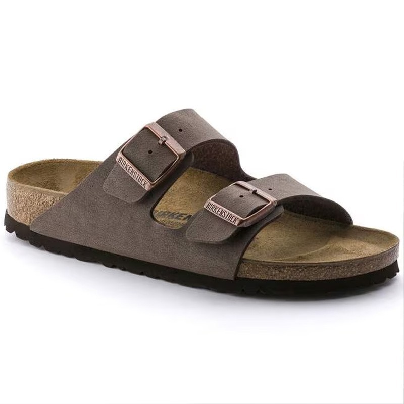 Birkenstock Arizona Mocha Birkibuc Leather Soft Footbed Sandals Select Size
