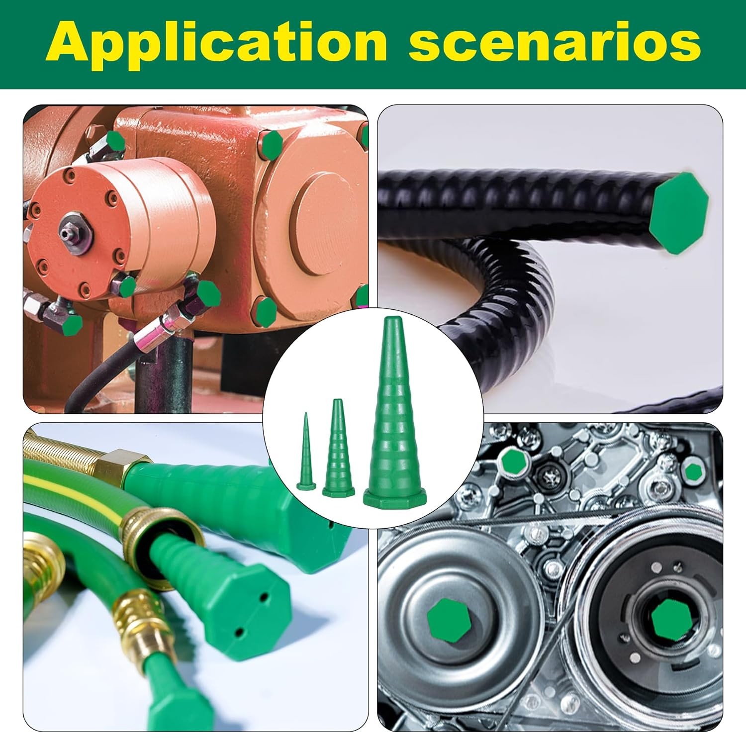 25PCS Hydraulic Oil Service Plugs,Universal Hydraulic Oil Line Service Rubber Pl