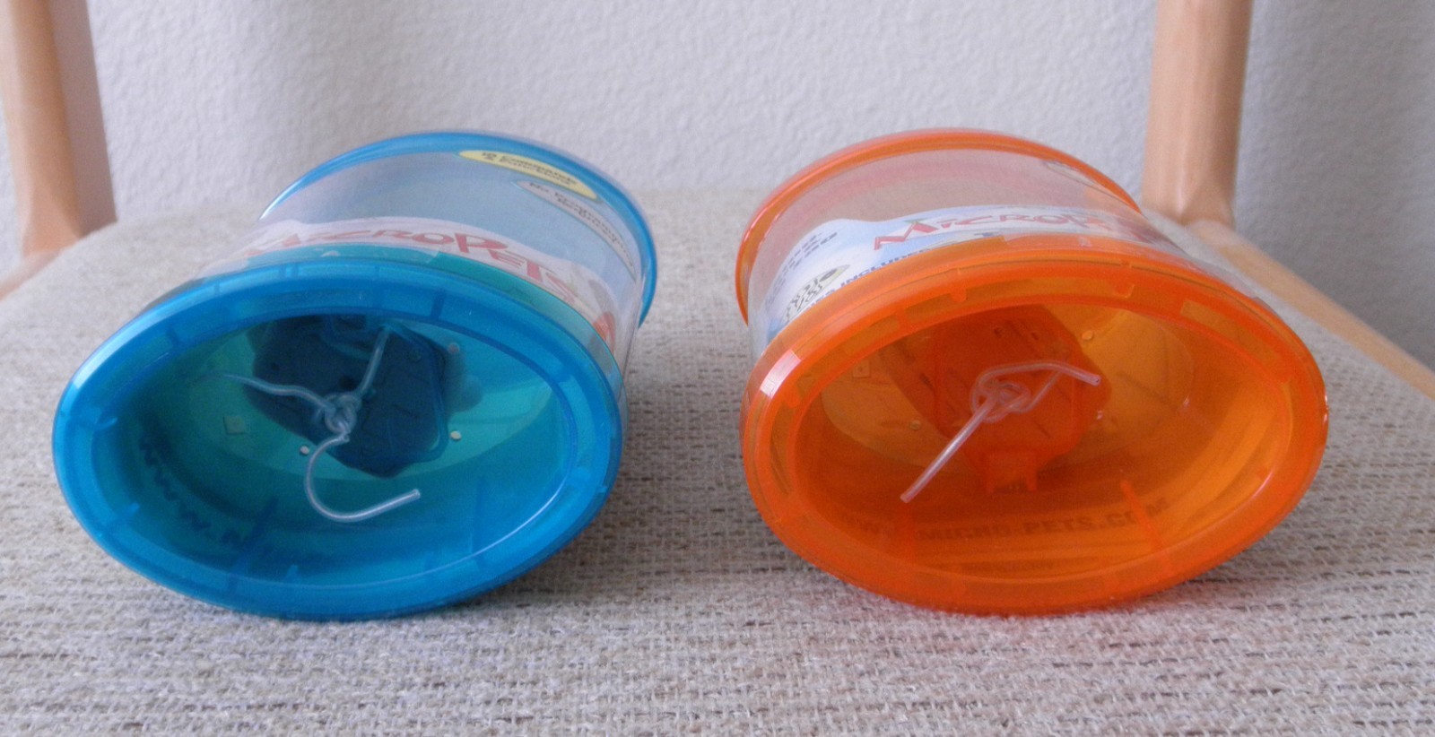 Vintage 2002 Tomy Micropets Chumsley Gray & Tag Yellow Interactive Cats (Tested)