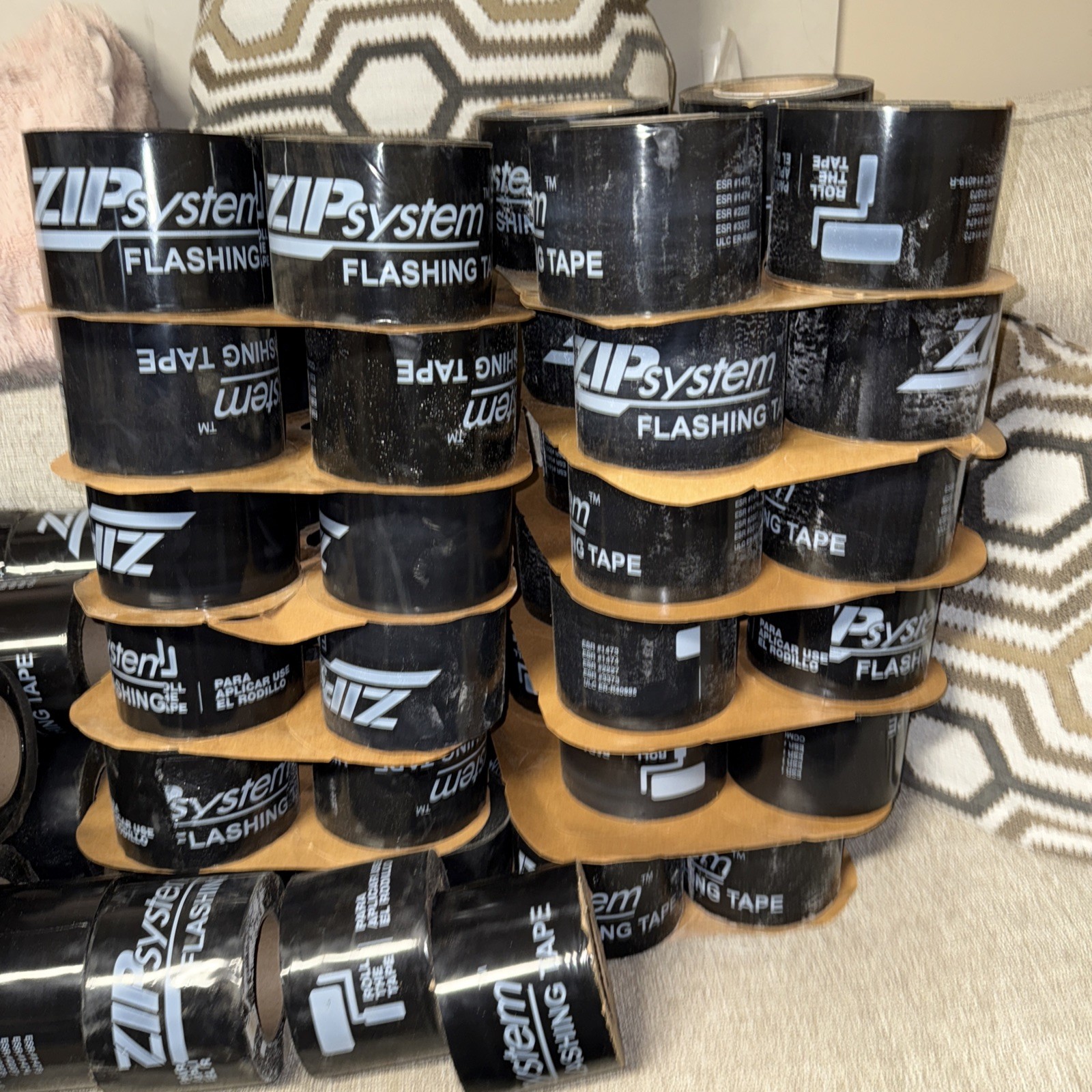 12 Rolls Zip System Window, Sheathing Flashing Tape 3.75”x90ft