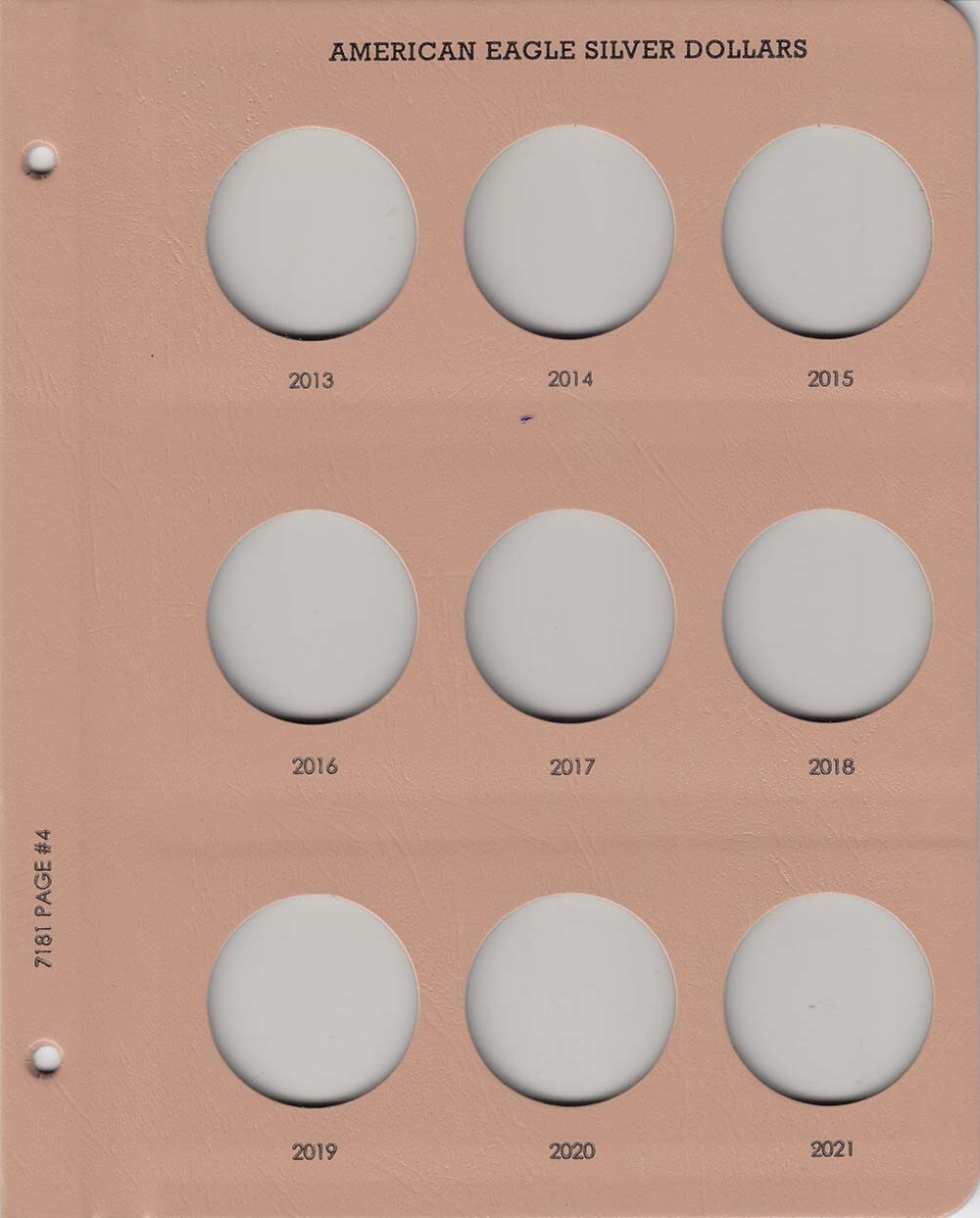 American Eagle Silver ASE Dollars Dansco Coin Album 1986-2021 New Model 7181